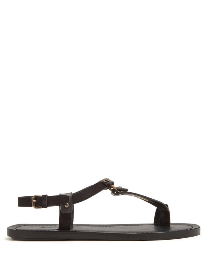 Saint Laurent Nu Pieds Leather Sandals