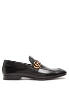 Matchesfashion.com Gucci - Donnie Gg Leather Loafers - Mens - Black