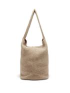 Lauren Manoogian - Medium Wool And Alpaca Shoulder Bag - Womens - Light Grey