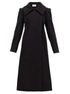 Matchesfashion.com Lemaire - Longline Wool Blend Coat - Womens - Black