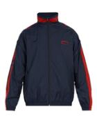 Matchesfashion.com Perry Ellis America - America Embroidered Zip Up Track Jacket - Mens - Navy