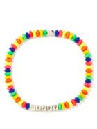 Lauren Rubinski - Happy Beaded & 14kt White Gold Necklace - Womens - Multi