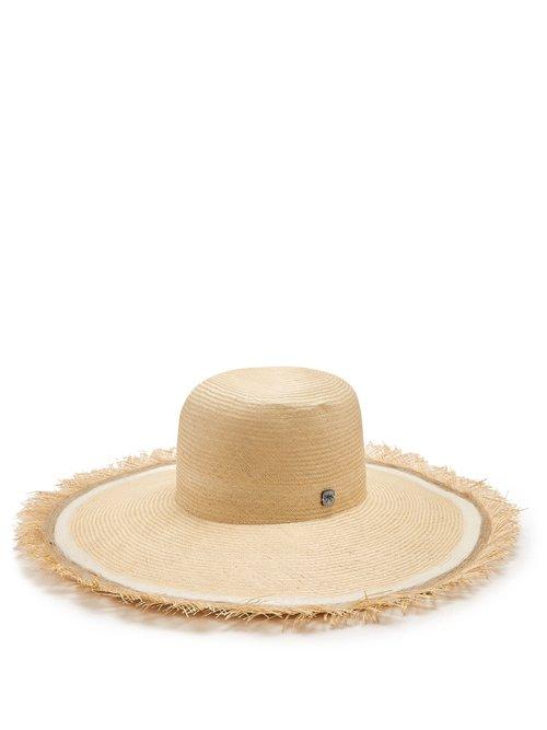 Matchesfashion.com Fil Hats - Bali Buntal Striped Wide Brimmed Straw Hat - Womens - White