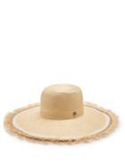 Matchesfashion.com Fil Hats - Bali Buntal Striped Wide Brimmed Straw Hat - Womens - White