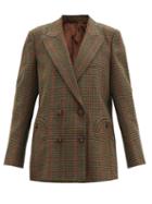 Matchesfashion.com Blaz Milano - Drum Beat Checked Wool-twill Suit Jacket - Womens - Green Multi
