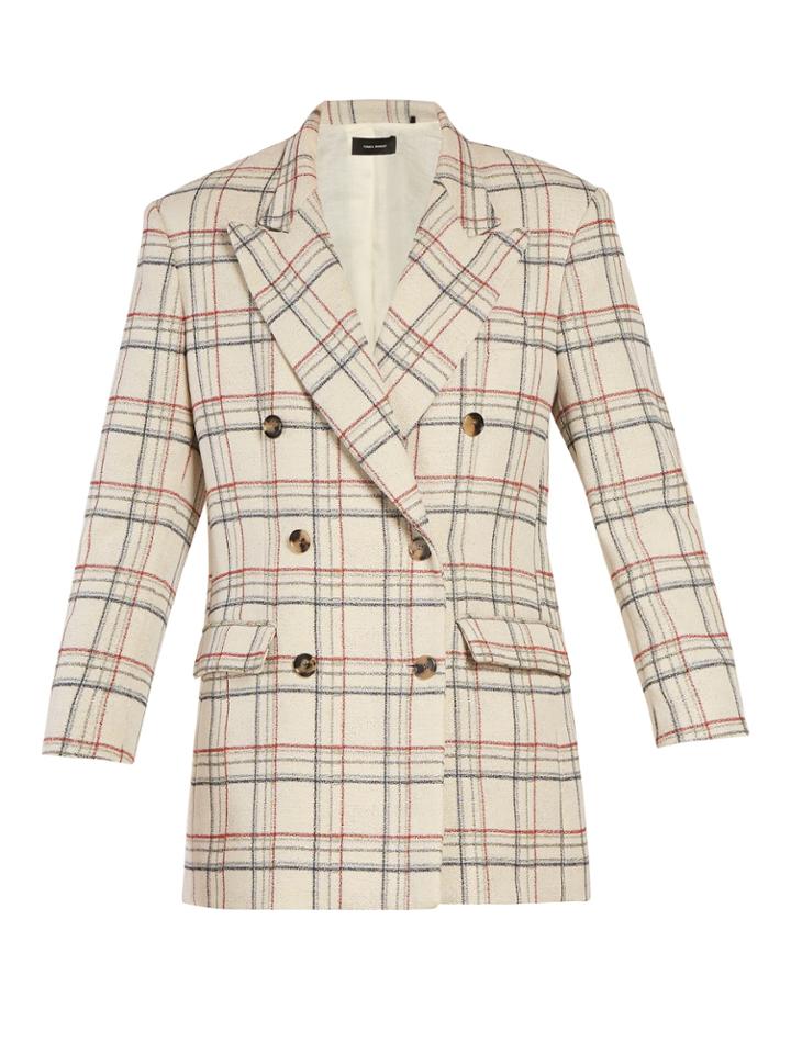 Isabel Marant Telis Double-breasted Checked Jacket