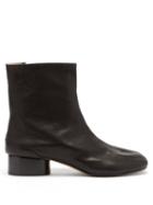 Maison Margiela - Tabi Split-toe Leather Ankle Boots - Womens - Black