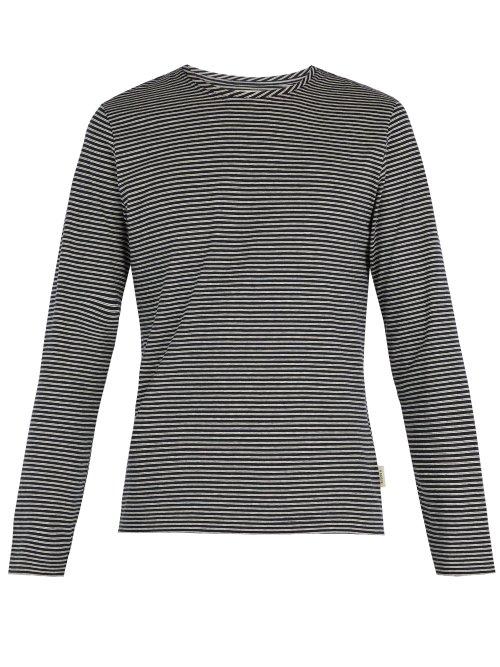 Matchesfashion.com Oliver Spencer - Striped Long Sleeved T Shirt - Mens - Navy