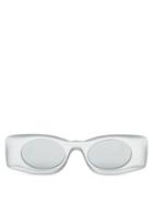 Matchesfashion.com Loewe Paula's Ibiza - Rectangular Acetate Sunglasses - Mens - Silver