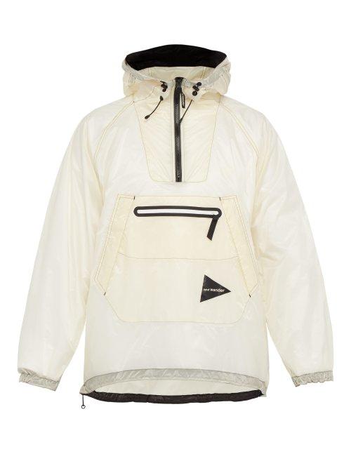 Matchesfashion.com And Wander - Quarter Zip Ripstop Jacket - Mens - White