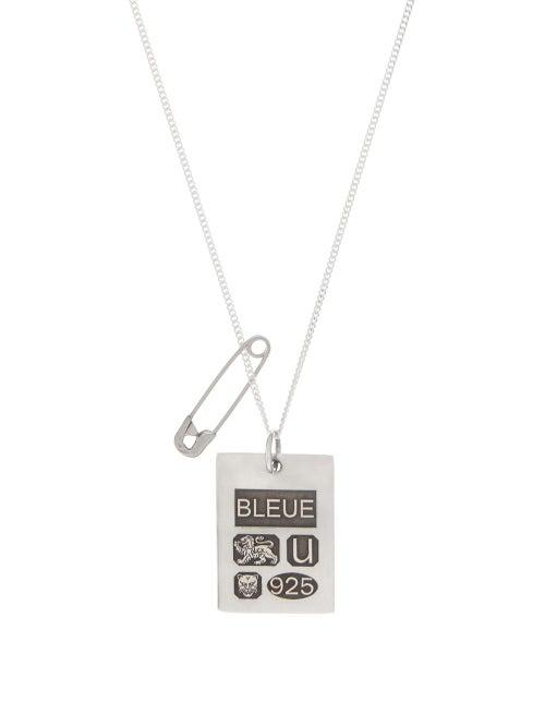 Matchesfashion.com Bleue Burnham - Grandfather Sterling-silver Pendant Necklace - Mens - Silver