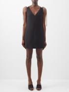 Valentino - Crepe Couture Bow-embellished Wool-blend Dress - Womens - Black