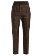 Matchesfashion.com Haider Ackermann - Soens Polka Dot Embroidered Silk Blend Trousers - Womens - Black Multi