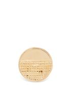 Matchesfashion.com Givenchy - Half Engraved Circle Ring - Womens - Gold