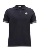 Moncler - Logo-appliqu Cotton-piqu Polo Shirt - Mens - Dark Navy
