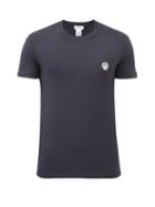 Matchesfashion.com Dolce & Gabbana - Logo-embroidered Cotton-blend Jersey T-shirt - Mens - Navy
