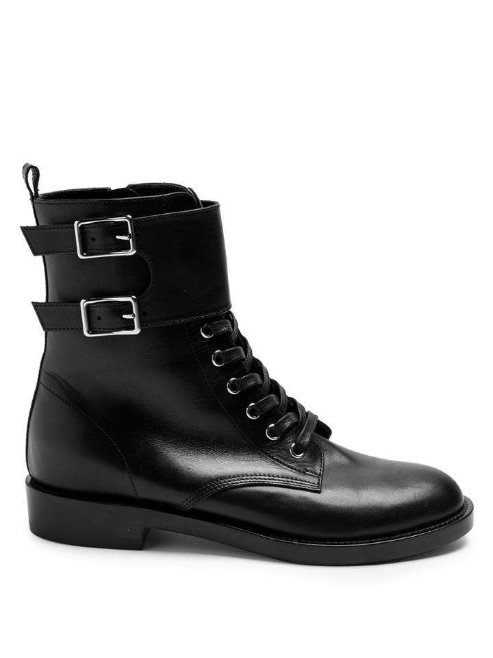 Gianvito Rossi Wayne Lace-up Leather Ankle Boots