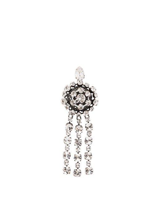 Matchesfashion.com Gucci - Crystal Embellished Metal Brooch - Womens - Crystal