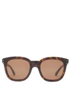 Matchesfashion.com Gucci - Square Frame Acetate Sunglasses - Mens - Tortoiseshell