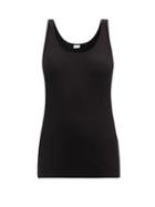 Matchesfashion.com Saint Laurent - Scoop-neck Ribbed Modal-blend Tank Top - Womens - Black
