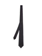 Matchesfashion.com Bottega Veneta - Intrecciato Silk Tie - Mens - Navy