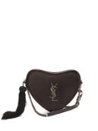 Saint Laurent Love Heart Logo Leather Bag