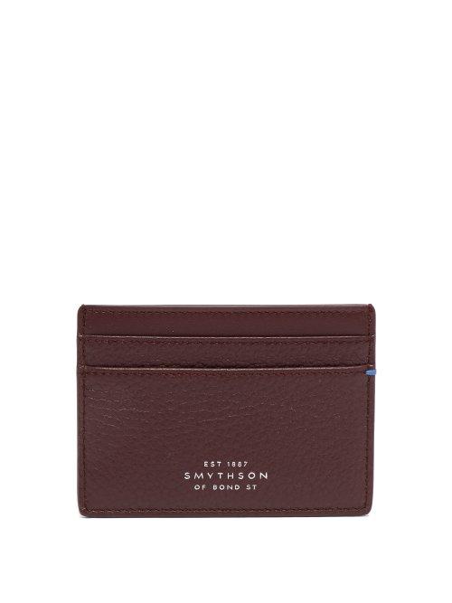 Matchesfashion.com Smythson - Burlington Leather Cardholder - Mens - Red
