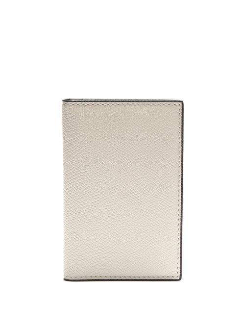 Matchesfashion.com Valextra - Bi Fold Leather Cardholder - Mens - White