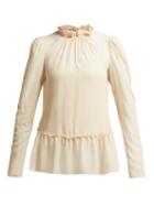 Matchesfashion.com See By Chlo - Ruffled Georgette Blouse - Womens - Ivory
