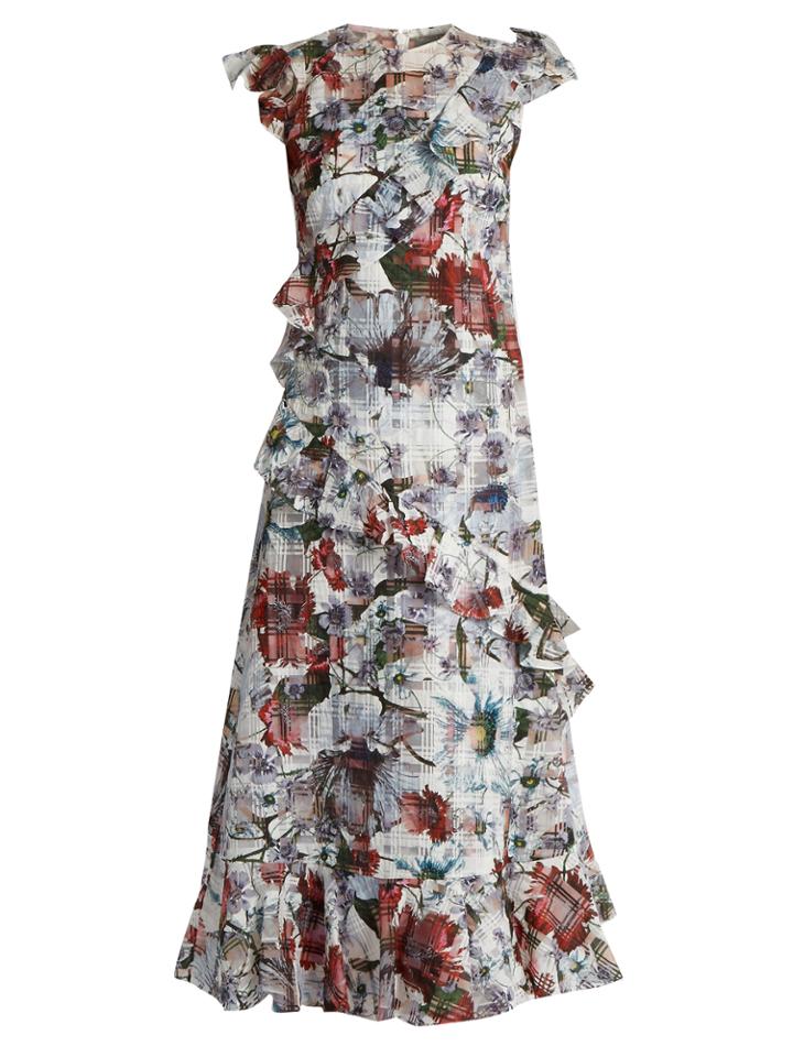 Erdem Seana Yuki Garden Floral-print Dress