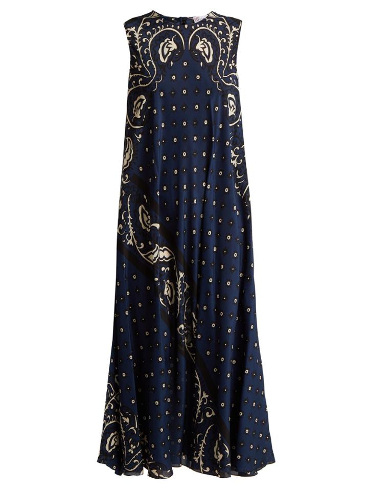 Redvalentino Silk Paisley-print Maxi Dress