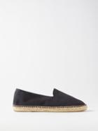 The Resort Co - Suede Espadrilles - Mens - Navy