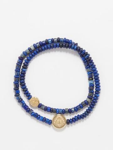 Luis Morais - Lapis Lazuli & 14kt Gold Bracelet - Mens - Blue