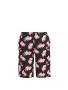 Matchesfashion.com Gucci - Peony Fantasy Floral-print Silk Shorts - Mens - Black Multi