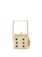 Matchesfashion.com Rosantica - Smorfia Crystal-embellished Mini Dice Bag - Womens - Silver Multi