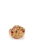 Marni - Crystal-studded Ring - Womens - Gold Multi
