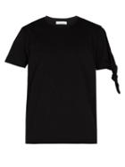 Matchesfashion.com Jw Anderson - Knotted Cotton T Shirt - Mens - Black