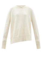 Ladies Rtw Petar Petrov - Enda Asymmetric Cashmere Sweater - Womens - Ivory