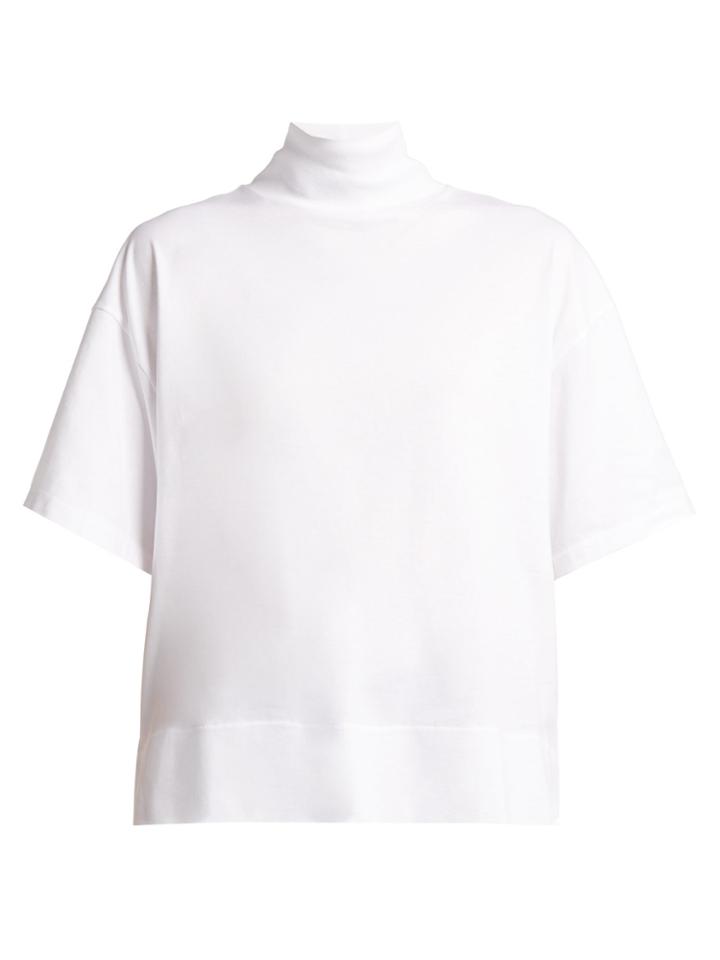Acne Studios Roll-neck Cotton-jersey Top