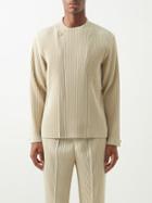 Homme Pliss Issey Miyake - Technical-pleated Jacket - Mens - Beige