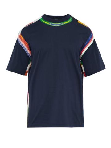Matchesfashion.com Y/project - World Flags Print Cotton T Shirt - Mens - Navy