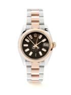 Jacquie Aiche - Vintage Rolex Datejust 36mm Steel & Gold Watch - Womens - Pink Multi