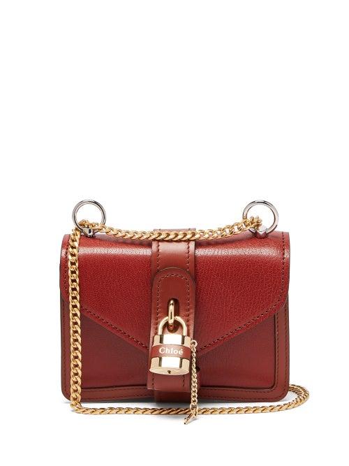 Matchesfashion.com Chlo - Aby Mini Leather Cross-body Bag - Womens - Dark Brown