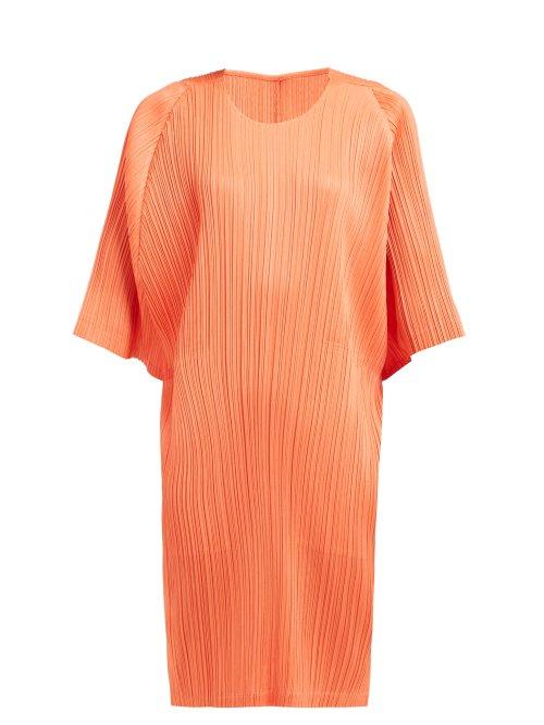 Matchesfashion.com Pleats Please Issey Miyake - Pliss Midi Dress - Womens - Coral