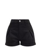 Matchesfashion.com Re/done Originals - Zoot Turn-up Denim Shorts - Womens - Black