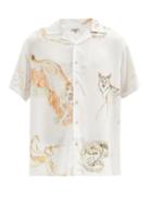 Matchesfashion.com Phipps - Danger In The Desert-print Shirt - Mens - White Multi