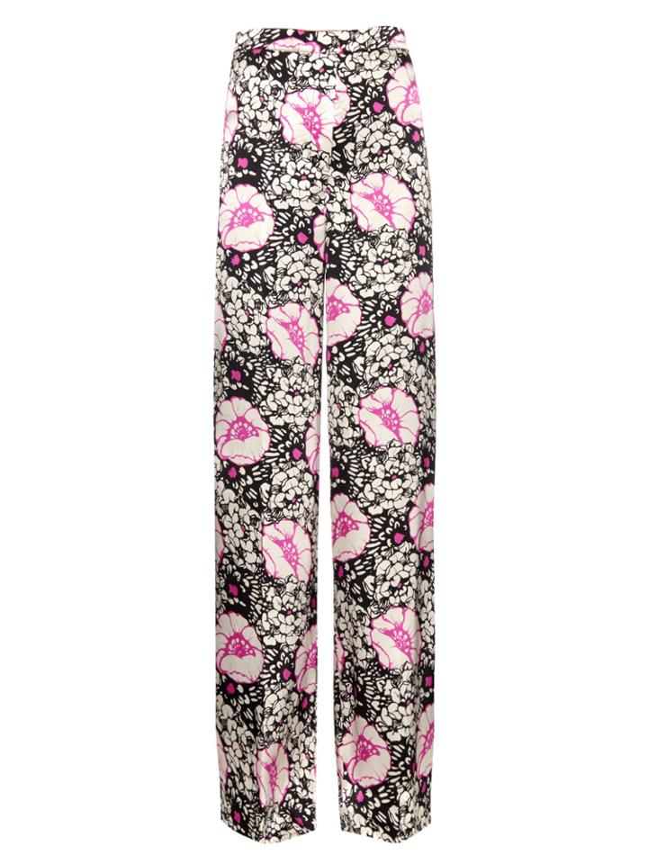 Duro Olowu Zanzibar Flower-print Silk-satin Trousers