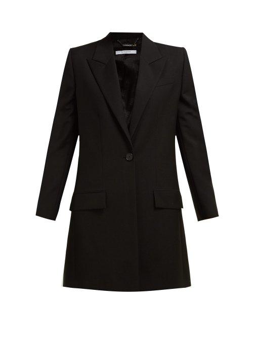 Matchesfashion.com Givenchy - Single Breasted Wool Blend Jacket - Womens - Black