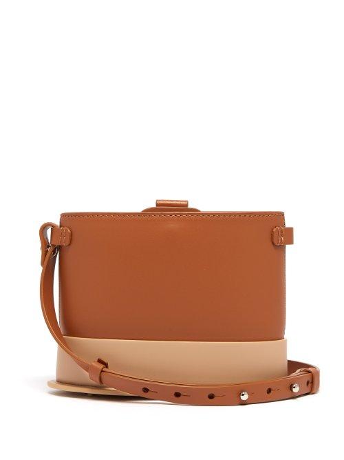 Matchesfashion.com Nico Giani - Frerea Oval Leather Cross Body Bag - Womens - Tan Multi