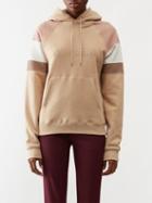 Saint Laurent - Logo-embroidered Cotton-jersey Hoodie - Womens - Beige Multi